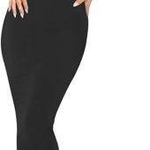 OWIN Women's Sexy Summer Casual Mock Neck Dresses Sleeveless Ruched Bodycon Cocktail Party Mini Dress