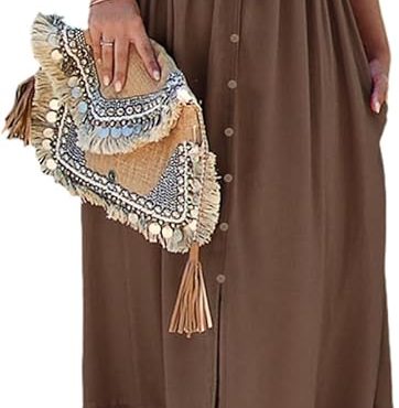 Pink Queen Women's 2 Piece Crew Neck Sleeveless Ribbed Tank Top Bodycon Slit Midi Skirt Outfit Dress Set