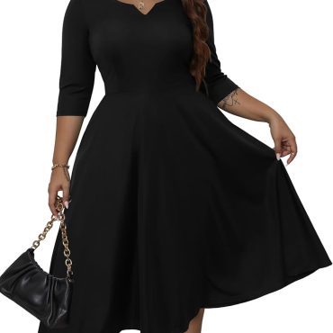 BEAGIMEG Women's Sexy Bodycon Long Sleeves Ruched Square Neck Party Club Midi Dress