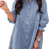 Dokotoo Womens Casual Spring Summer 2025 Deep V Neck Knotted Tiered Chiffon Elegant Mini Short Swing Skater Dresses