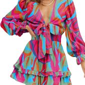 BTFBM Women Casual Summer Dresses Short Sleeve Striped Midi Dresses Decorative Button Ribbed Knit Dresses Party Dresses