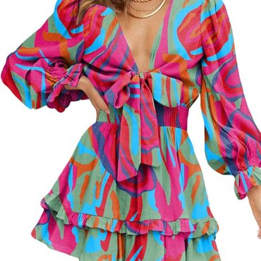 BTFBM Women Casual Summer Dresses Short Sleeve Striped Midi Dresses Decorative Button Ribbed Knit Dresses Party Dresses