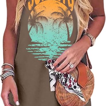 Dokotoo Women Boho Maxi Dresses 2024 V Neck Long Puff Sleeve Smocked Ruffle Flowy Casual Dress