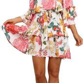 MARZXIN Womens Long Sleeve Maxi Dress Bodycon Ruched Natural Slim Fit Tie Dye Dress Cocktail Dresses Mesh Dress