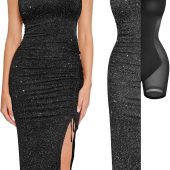 LAI MENG FIVE CATS Women's V-Neck Elegant Lace Long Sleeve Lantern Sleeve Button up Casual Mini Dress