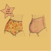 PDF // 1970s Girdle Sewing Pattern // SIze S - XL // Designed to use PowerMesh with 70% Stretch // VIntage LIngerie Sewing