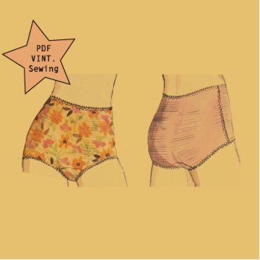 PDF // 1970s Girdle Sewing Pattern // SIze S - XL // Designed to use PowerMesh with 70% Stretch // VIntage LIngerie Sewing