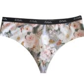 Magnolia Floral Women's Organic Cotton Underwear, Thong, Cheekini, High Waist, Matching underwear, For Her, Gift Idea