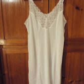 Soviet Vintage 1970s Women's Lingerie, White  Underwear With Lace, Size 50