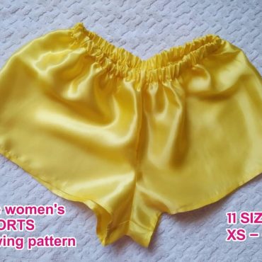 Women Shorts Sewing Pattern PDF Short Pants Sewing Pattern Women Underwear Sewing Pattern PDF Pajama Shorts Sewing Pattern Instant Download