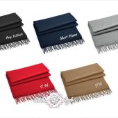 Personalised Embroidered Winter Scarf Any Name or Initials Mothers day gift, Gift for Nana, Mother's Day gift for Grandma,  present