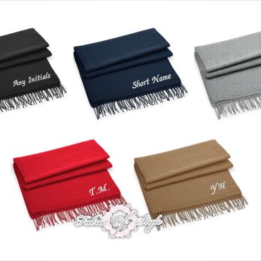 Personalised Embroidered Winter Scarf Any Name or Initials Mothers day gift, Gift for Nana, Mother's Day gift for Grandma,  present