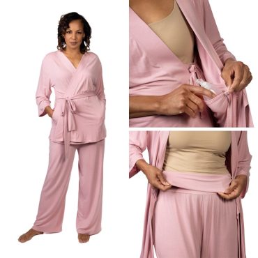 Post Surgery Pajamas Set for Women, Mastectomy Pajamas for Hospital, Breast Cancer Gifts, Surgery Recovery Care Package, Hysterectomy Gifts