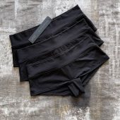 SET OF 3 Modal boyshorts underwear - Eco friendly boxers - Black Women underwear - Eco lingerie - Sati Creation