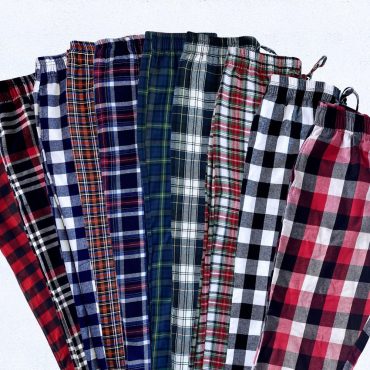 Multi Color Plaid Buffalo Red Black Christmas Winter Adult Unisex Pajama Bottoms Women Men PJ Pants Warm Pajama Set Chic Small Medium Large