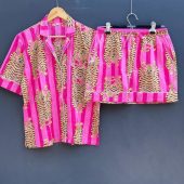 New Tiger Print Soft And Comfortable Pj Short, Lounge Set, Pajama Set Women, Bridesmaid Pajamas, Birthday Gift, Christmas Gift