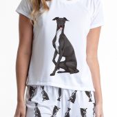 Greyhound pajama set with pants for women,Italian Greyhounds dog lover pajamas, race dog funny outfit, funny gift Whippet pjs for pet mom