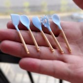 Miniature cooking utensil set 1:6 Scale miniature dollhouse kitchen utensil miniature spatula set