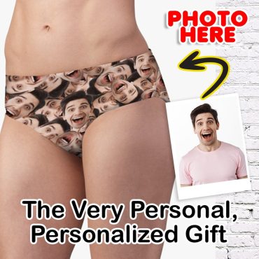 Personalized Underwear With Your Face & Words Custom Printed Booty Shorts Customized Women's Underwear