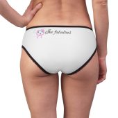 White Women Underwear with custom Brand detail, Personalized Women's Briefs (AOP) - Customizable and Stylish Underwear Women's Briefs (AOP)