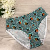 Luxury Organic 1PCS 100% Cotton Elastic Comfy Owl Ladies Hipster Panty Cute Women's Underwear Handmade Panty Lingerie Bridal Gift