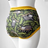 Sloth High Waisted Adult Pants | Women's Knickers | Organic Cotton Underwear