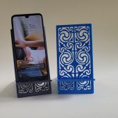 Foldable Phone Holder with Celtic ornament 3D Print STL file | Commercial License Included