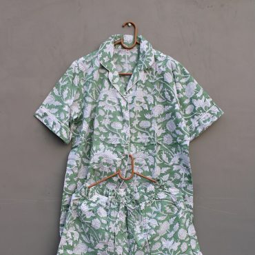 Hand Block Short Cotton PJ set, Women's Cotton PJ Shorts, Indian 100% Cotton Short wear, Shorts Pajama set, Summer Night Dress, Gift for her