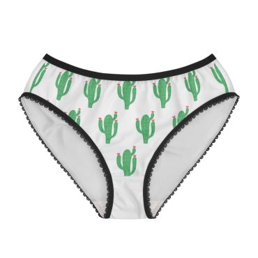Women's Briefs (AOP), women's underwear cactus