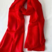 Silk Scarf, Silk Scarves, 100% Silk, Mother’s Day, Birthday,  Smooth Scarf, Soft Scarf, Hand Dyed Scarf, Red Scarf