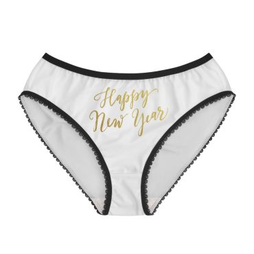 Women's Briefs (AOP), women's underwear, Happy New Year