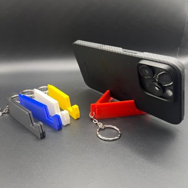 Phone Stand with Keyring, Portable Office Gadget, Perfect Gift for Him or Her, Ideal for Meetings