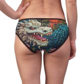 Lucky Blue Dragon Women's Underwear | Humorous 'Rub Me For Luck' Print | Comfortable & Stylish | Perfect Gift for Dragon Lovers