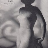 vintage knitting pattern for ladies underwear by P&B - PDF instant download