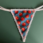 New Womens APPLES Fruit Teacher String Thong Panty Lingerie Underwear