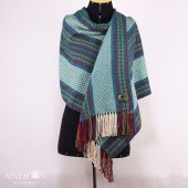 Alpaca Scarf, Alpaca blend shawl with geometric design, Alpaca Scarf for women, Alpaca Shawl Perfect gift, Gift for her