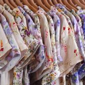 Woman handmade summer pure cotton floral pajamas sets/Ladies Floral party pajamas sets