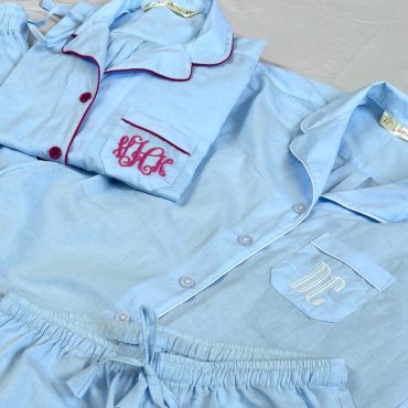 Embroidered Pajamas Shirt short pant set for holidays or getting ready photoshoot. Daily use Pajamas. Pure 100% Cotton.