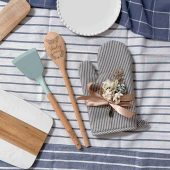 Personalised Baking Set, Wooden Spoon and Spatula, Engraved Kitchen Utensils, Gifts for Kitchen, Housewarming Gift, Gift For Grandma