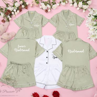 Bridal Pajamas, Bridesmaid Satin Pajama Set, Soft Bridesmaid Pajamas Set, Bridal Party Gifts