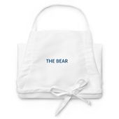 The Bear Embroidered Apron in White | The Bear Season 3 Apron on FX | Premium Chef Apron | Kitchen Accessories | Gifts for Him | Barbecue