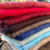 Soft Yak Wool Scarf from the Himalayas - Handmade in Nepal - Extra Warm Lightweight and Thin Travel Scarf