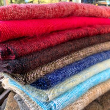 Soft Yak Wool Scarf from the Himalayas - Handmade in Nepal - Extra Warm Lightweight and Thin Travel Scarf