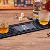 Personalized Bar Mat,Custom Bar Runner,Coffee Bartender Mat,Home Bar Pub Accessories Art,Rubber Bartender Mat ,Gift For Father Boyfriend