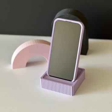 STL FILE - RETRO Phone Stand 3D Printer File Eco-Friendly Minimalist Phone Stand 3D Printed Gift Luxury House Warming Simple Phone Stand