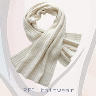 Women's scarf / shawl rib knitted in a soft baby alpaca blend, winter scarf color white, alpaca wool scarf,  55 x 19 inch