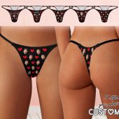 Custom Face Thong Photo Print Name Briefs Personalized Underwear Women's for Her Girlfriend Wife Mom Mothers Valentines Christmas Day Gift