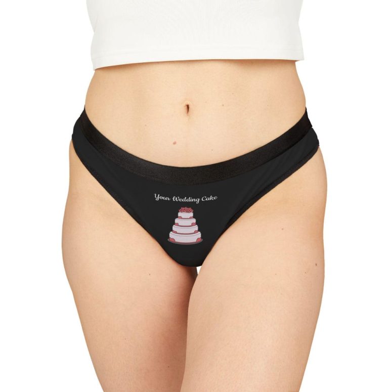 Your Wedding Cake! Women's Thongs / Bridal Lingerie / Bride's Underwear / Bachelorette Party Gifts / Bridal Shower Gift / wedding gift