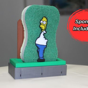 3D Printed Homer Simpson Bush Meme Sponge Holder | Funny Simpsons Kitchen Accessory | Unique Gift for Meme Lovers