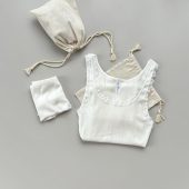 Organic Cotton Homewear Set, White Homewear Set , White Cotton Sleepwear, Cotton Lingerie Set, White Lingerie Set, Organic Gift Set